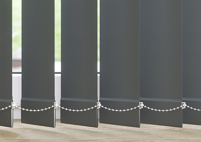 Roma (FR), Char Grey - Vertical Blind Slats - Image 3